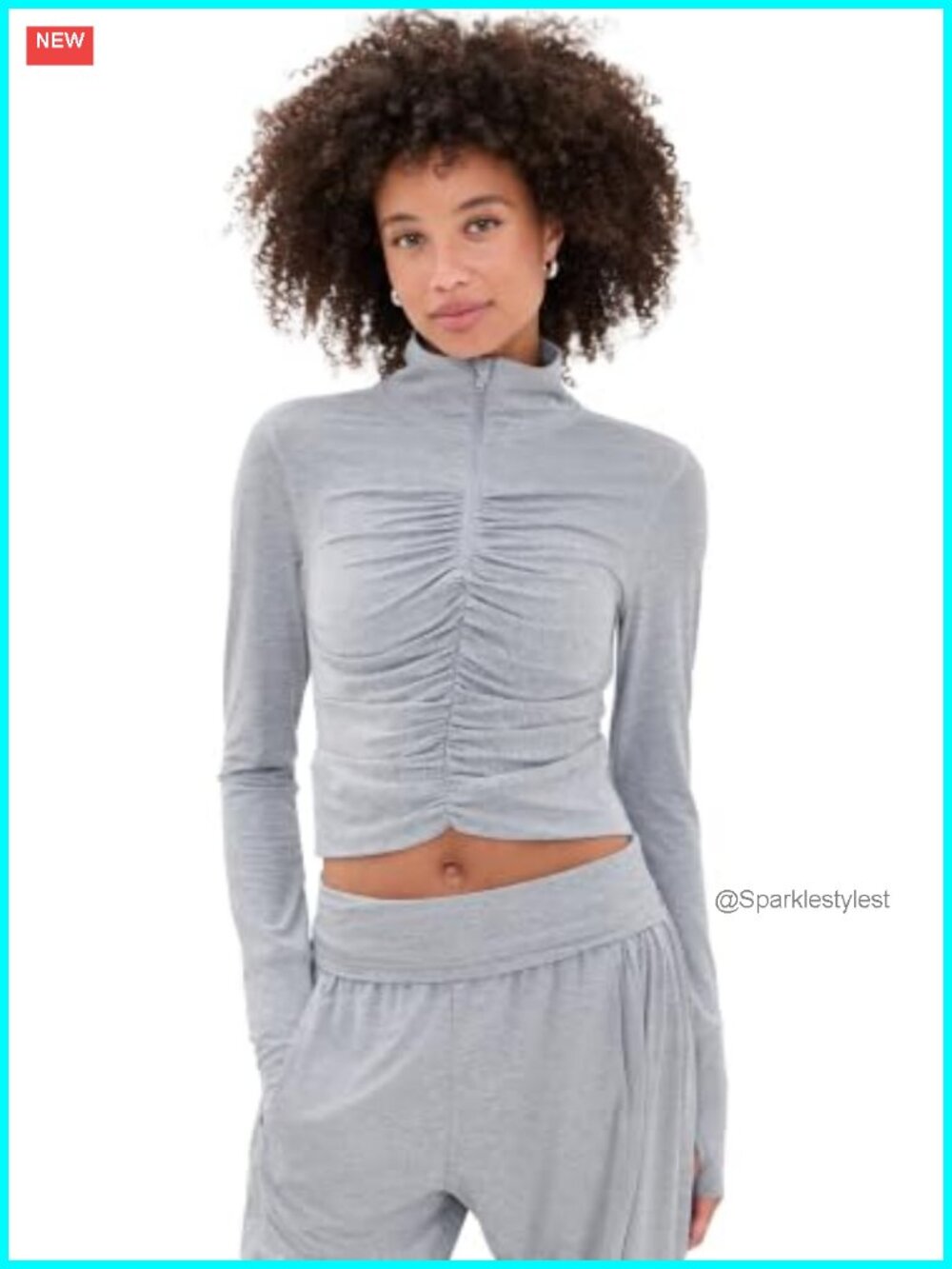 Womens Tempo Half Zip Pullover Active Sweater Mock Neck Thumbholes